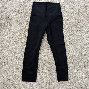 Lululemon Black Leggings Cropped